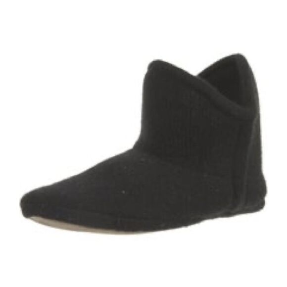 Naked Cashmere Cashmere Bootie Slippers Black Large - Picture 3 of 7